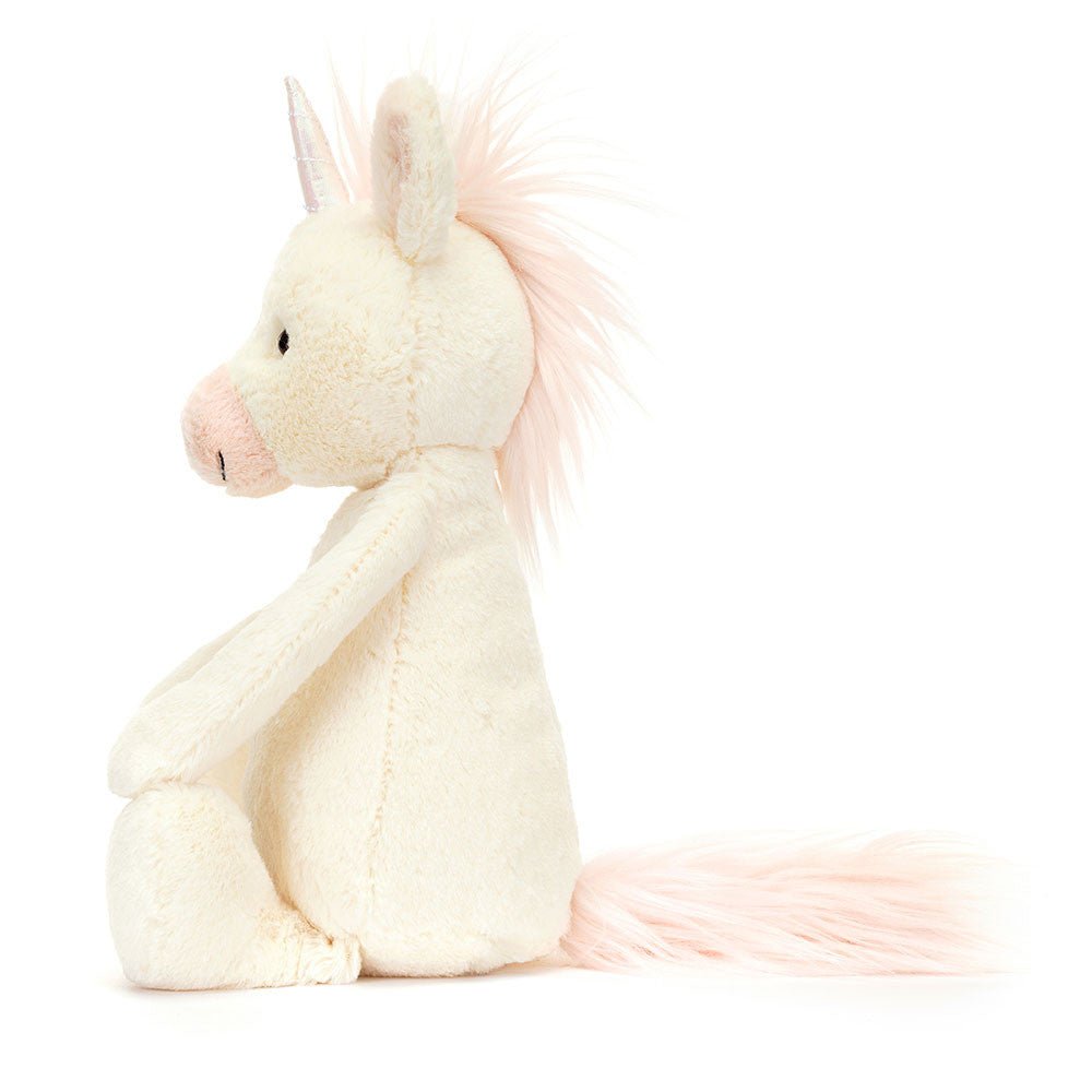 Knuffel Eenhoorn Bashful Unicorn Medium - 31 cm - Fantasieknuffels Jellycat - In den Olifant