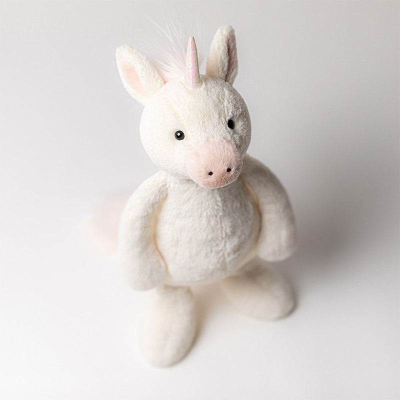 Knuffel Eenhoorn Bashful Unicorn Medium - 31 cm - Fantasieknuffels Jellycat - In den Olifant