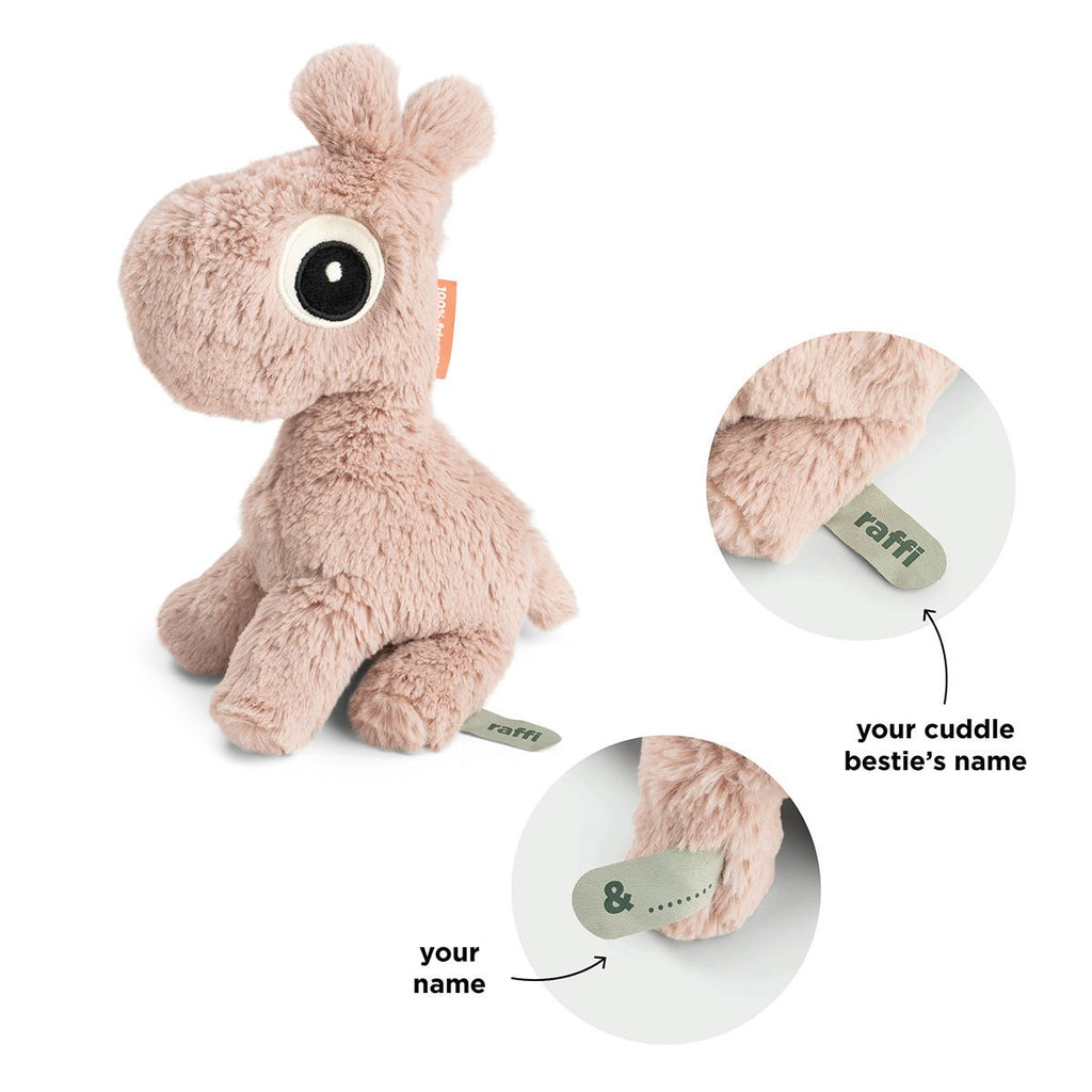Knuffel Giraf Cuddle bestie Raffi Powder - 26 cm - Wilde dieren Done by Deer - In den Olifant