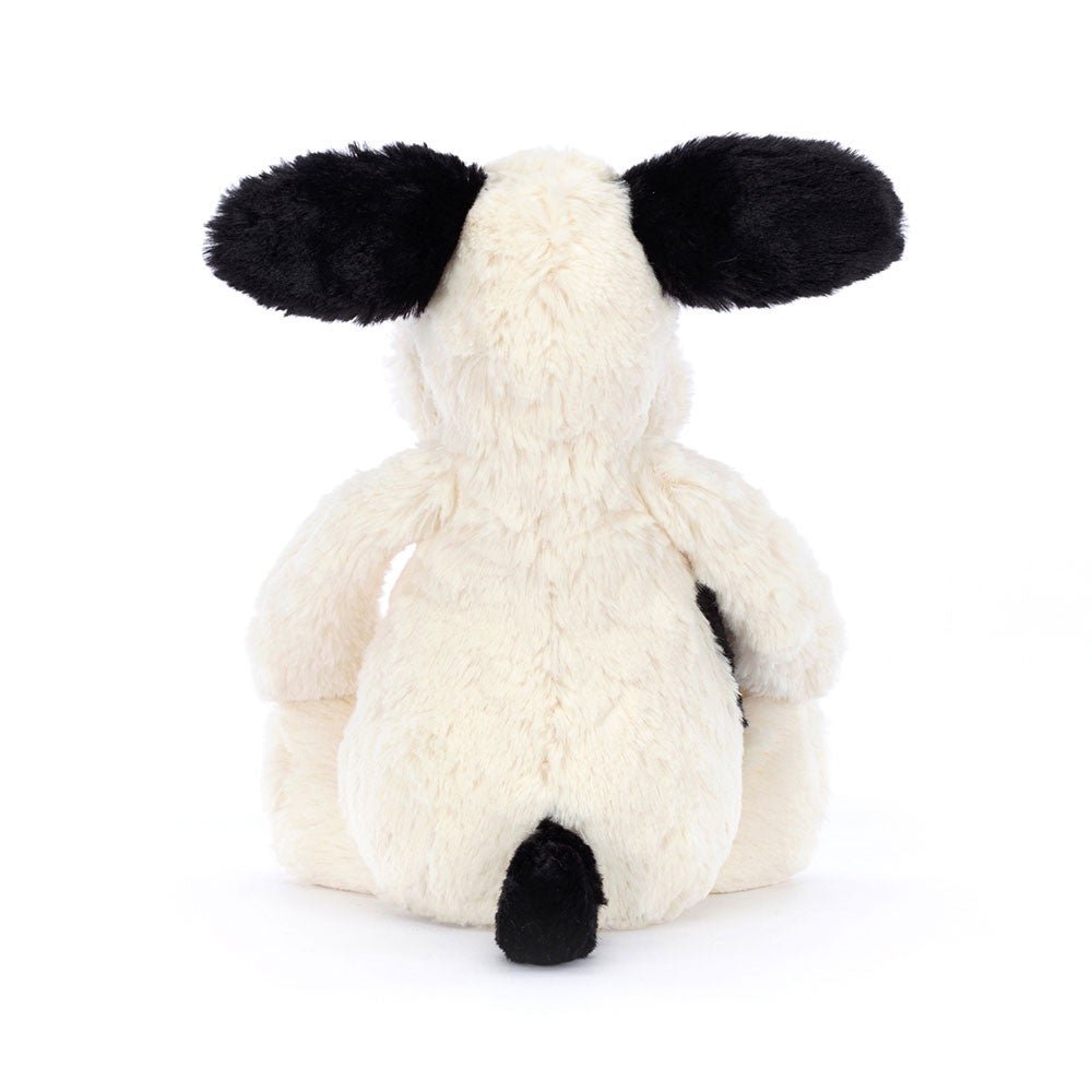 Knuffel Hond Bashful Black & Cream Puppy Original Medium - 31 cm - Huisdieren Jellycat - In den Olifant