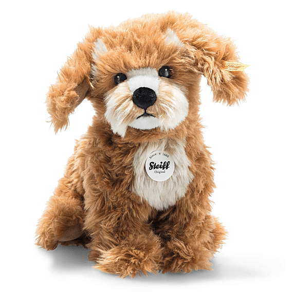 Knuffel Hond Curlie Cockapoo Light Brown - 24 cm - Boerderijdieren Steiff - In den Olifant