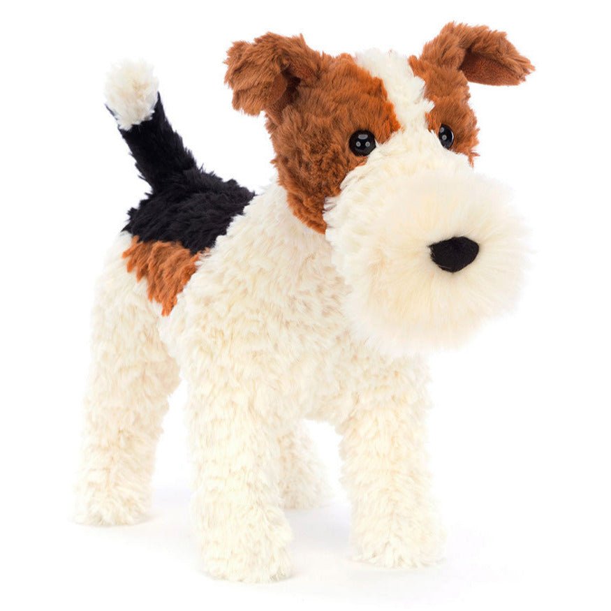 Knuffel Hond Hector Fox Terrier - 24 cm - huisdieren Jellycat - In den Olifant