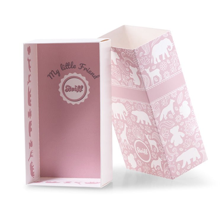 Knuffel Ijsbeer met Wildlife Cadeaubox - 12 cm - Knuffelberen Steiff - In den Olifant