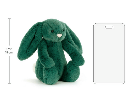 Knuffel Jellycat Bashful Teal Bunny - 18 cm - Konijnen Jellycat - In den Olifant