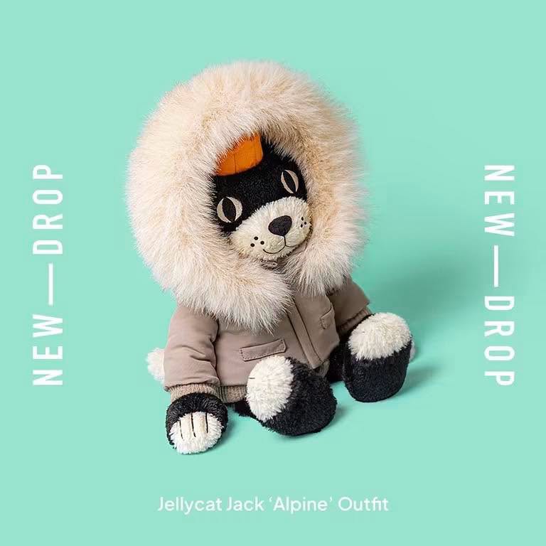 Knuffel Jellycat Jack 'Alpine' Outfit - 31 cm - Huisdieren Jellycat - In den Olifant