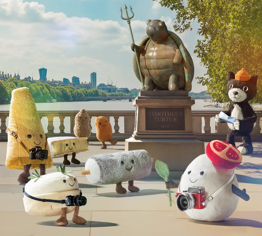 Knuffel Kaas Amuseables Parmesan - 19 cm - Groenten, fruit en ander lekkers Jellycat - In den Olifant