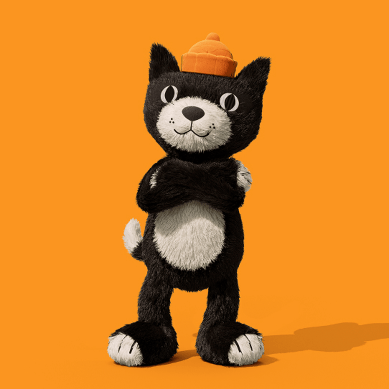 Knuffel Kat Jellycat Jack Original - 32 cm - huisdieren Jellycat - In den Olifant