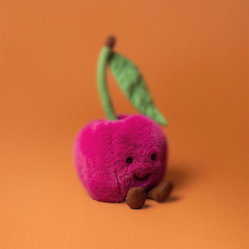 Knuffel Kers Amuseable Cherry - 10 cm - Groenten, fruit en ander lekkers Jellycat - In den Olifant