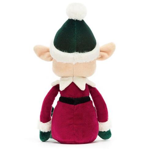 Knuffel Kerstelf Eldo Elf - 23 cm - Fantasieknuffels Jellycat - In den Olifant