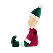 Knuffel Kerstelf Eldo Elf - 23 cm - Fantasieknuffels Jellycat - In den Olifant