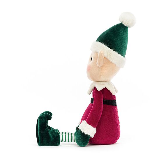 Knuffel Kerstelf Eldo Elf - 23 cm - Fantasieknuffels Jellycat - In den Olifant