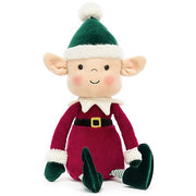 Knuffel Kerstelf Eldo Elf - 23 cm - Fantasieknuffels Jellycat - In den Olifant