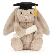 Knuffel konijn Bashful Bunny Graduation Outfit - 31 cm - Konijnen Jellycat - In den Olifant