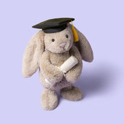 Knuffel konijn Bashful Bunny Graduation Outfit - 31 cm - Konijnen Jellycat - In den Olifant