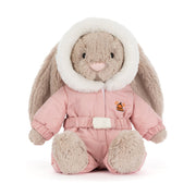 Knuffel Konijn Bashful Bunny Snow Suit - 31 cm - Konijnen Jellycat - In den Olifant