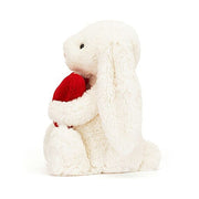 Knuffel Konijn Bashful Red Love Heart Bunny - 31 cm - Jellycat - In den Olifant