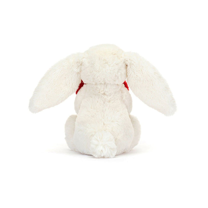 Knuffel Konijn Bashful Red Love Heart Bunny Little - 15 cm - Konijnen Jellycat - In den Olifant