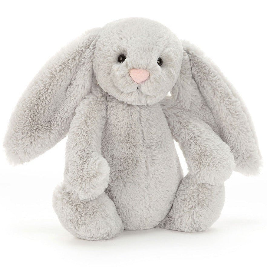 Knuffel Konijn Bashful Silver Bunny Medium - 31 cm - Konijnen Jellycat - In den Olifant