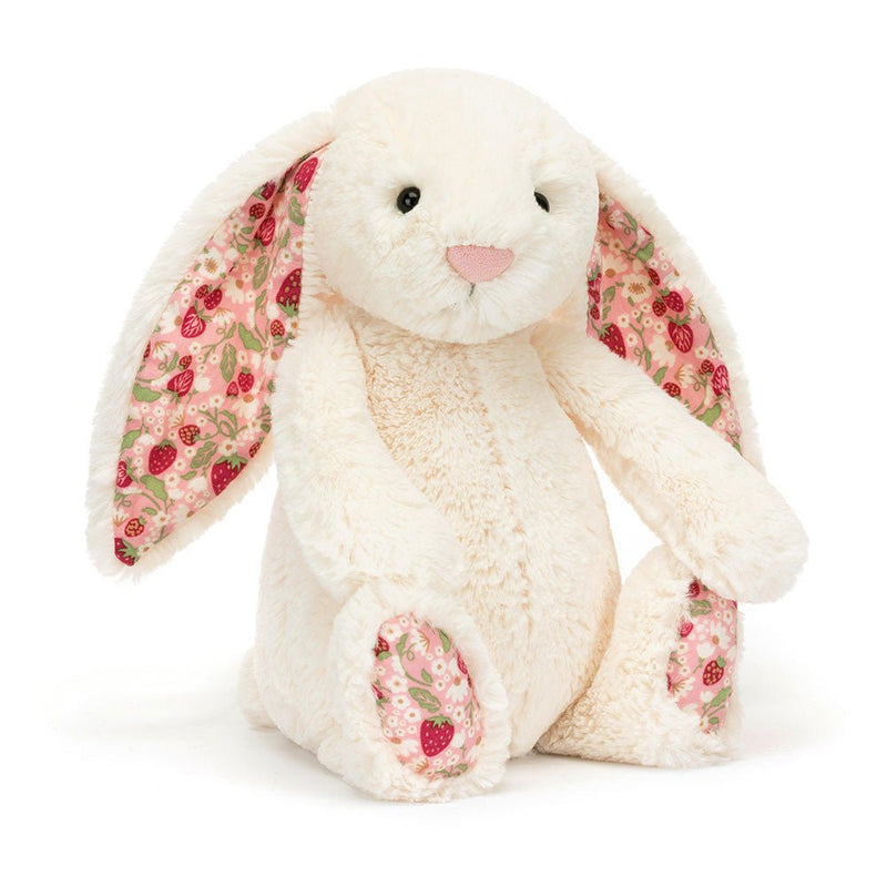 Knuffel Konijn Blossom Cream Bunny Berry Original - 23 cm - Konijnen Jellycat - In den Olifant