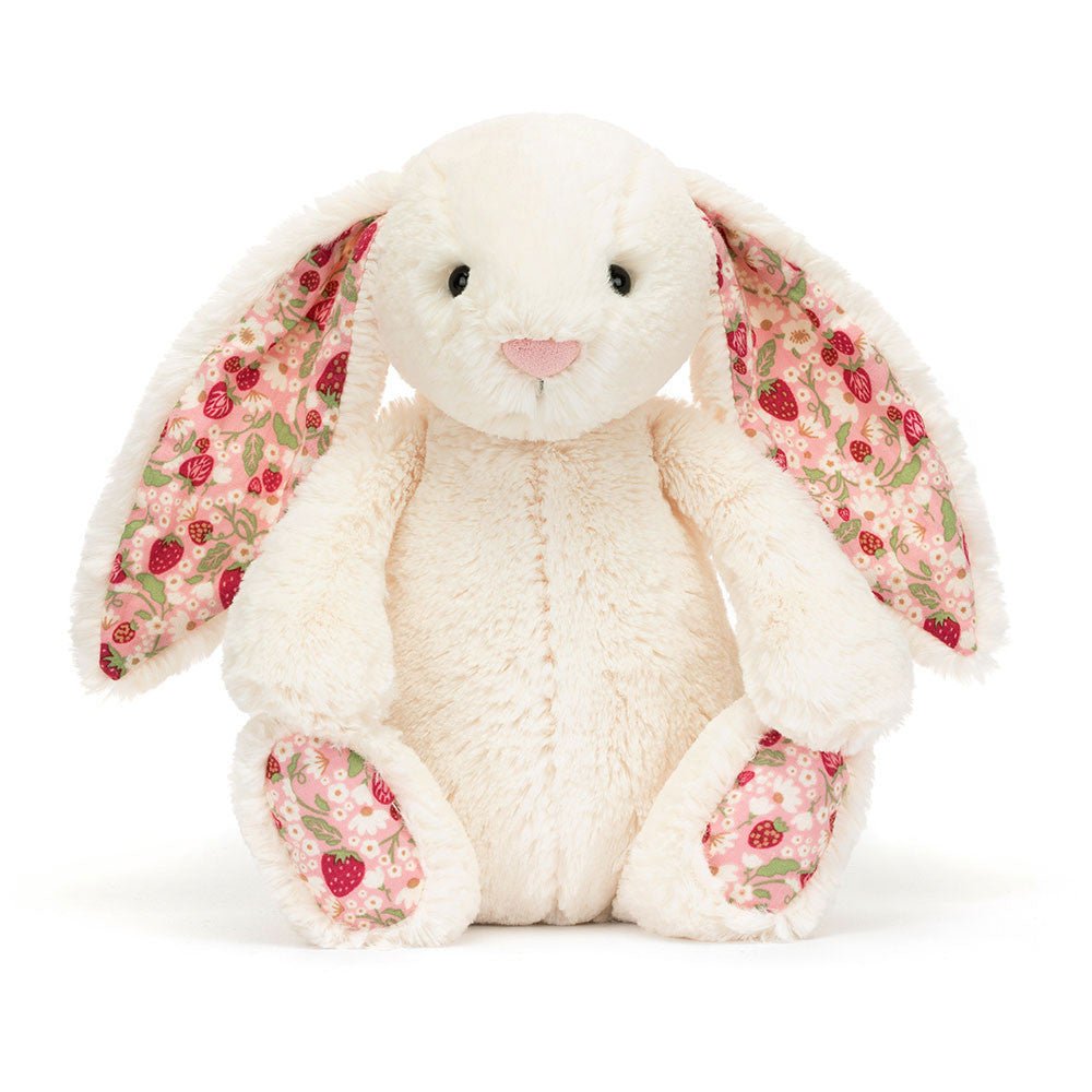 Knuffel Konijn Blossom Cream Bunny Berry Original - 23 cm - Konijnen Jellycat - In den Olifant