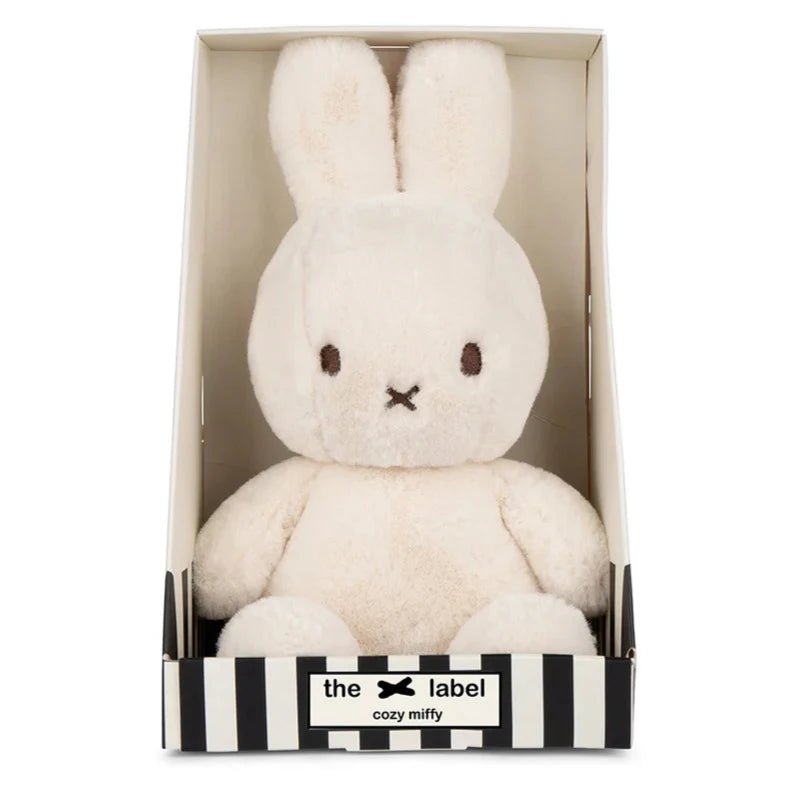 Knuffel Konijn Cozy Miffy Cream In Giftbox - 23 cm - Boerderijdieren Bon Ton Toys - In den Olifant