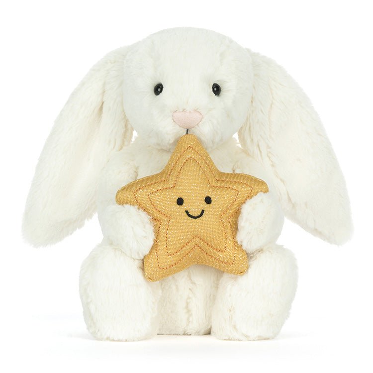 Knuffel Konijn Cream Bunny with Star - 31 cm - Konijnen Jellycat - In den Olifant