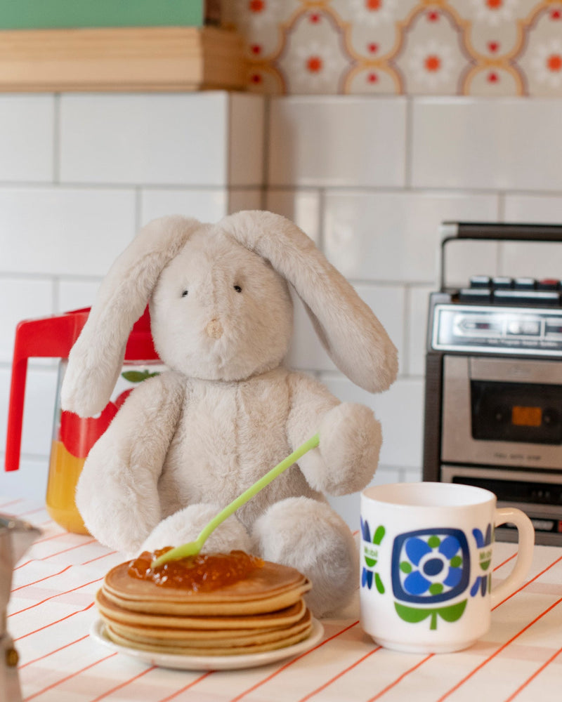 Knuffel Konijn Crème Arthur & Louison - 34 cm - Konijnen Moulin Roty - In den Olifant