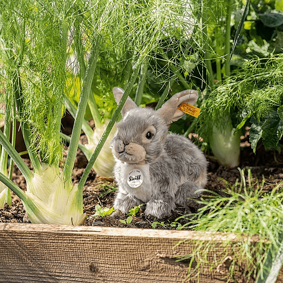 Knuffel Konijn Dormili Rabbit Knuffel Light Grey - 21 cm - Konijnen Steiff - In den Olifant