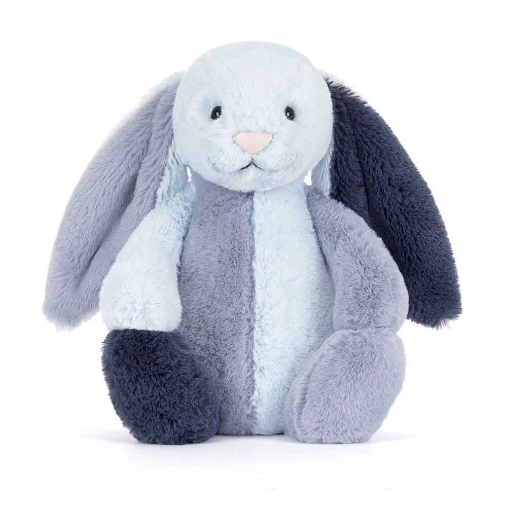 Knuffel Konijn Puddlesea Bunny Original Patchwork - 31 cm - Konijnen Jellycat - In den Olifant