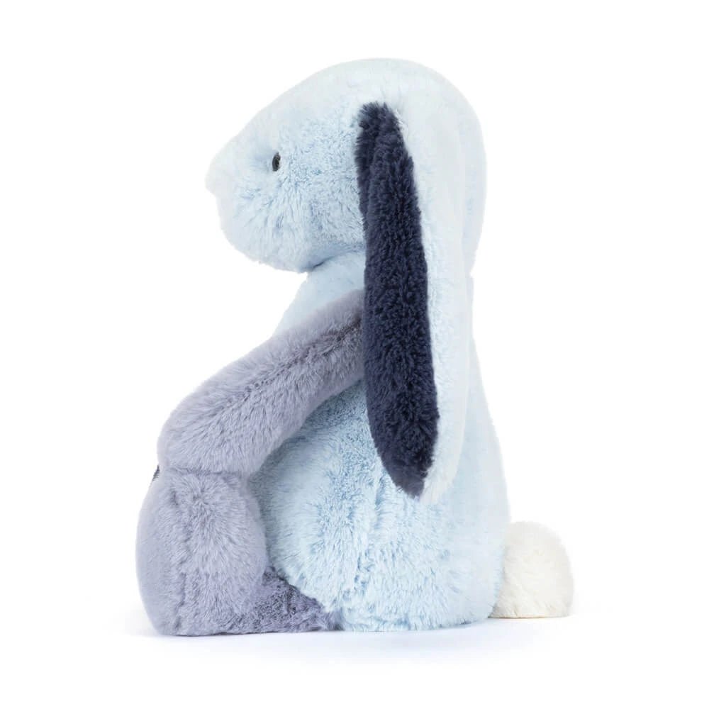 Knuffel Konijn Puddlesea Bunny Original Patchwork - 31 cm - Konijnen Jellycat - In den Olifant