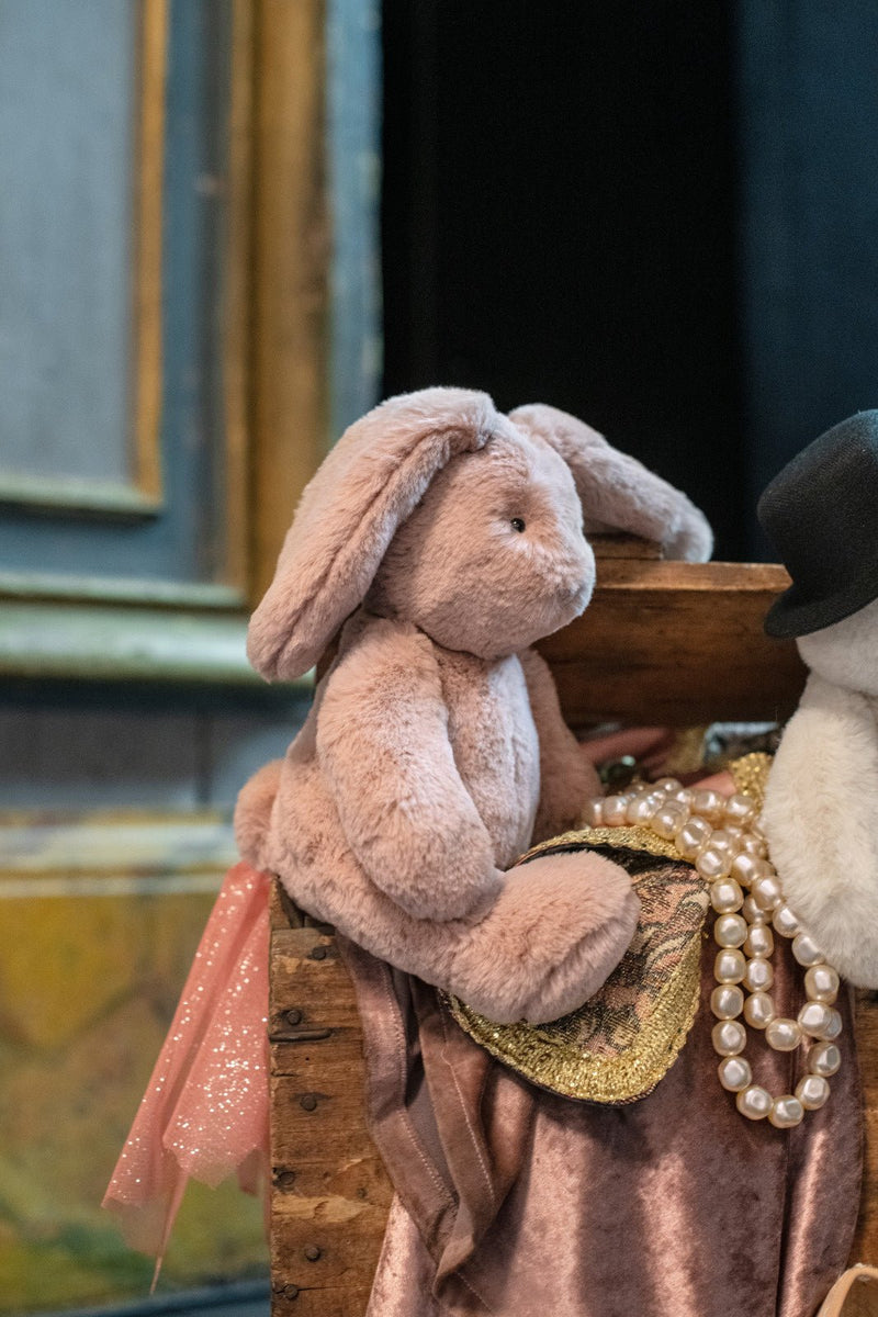 Knuffel Konijn Roze Arthur & Louison - 32 cm - Konijnen Moulin Roty - In den Olifant