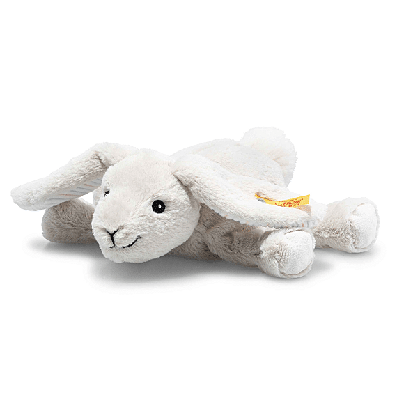 Knuffel Konijn Soft Cuddly Friends Floppy Hoppel Rabbit Light Grey - 20 cm - Boerderijdieren Steiff - In den Olifant