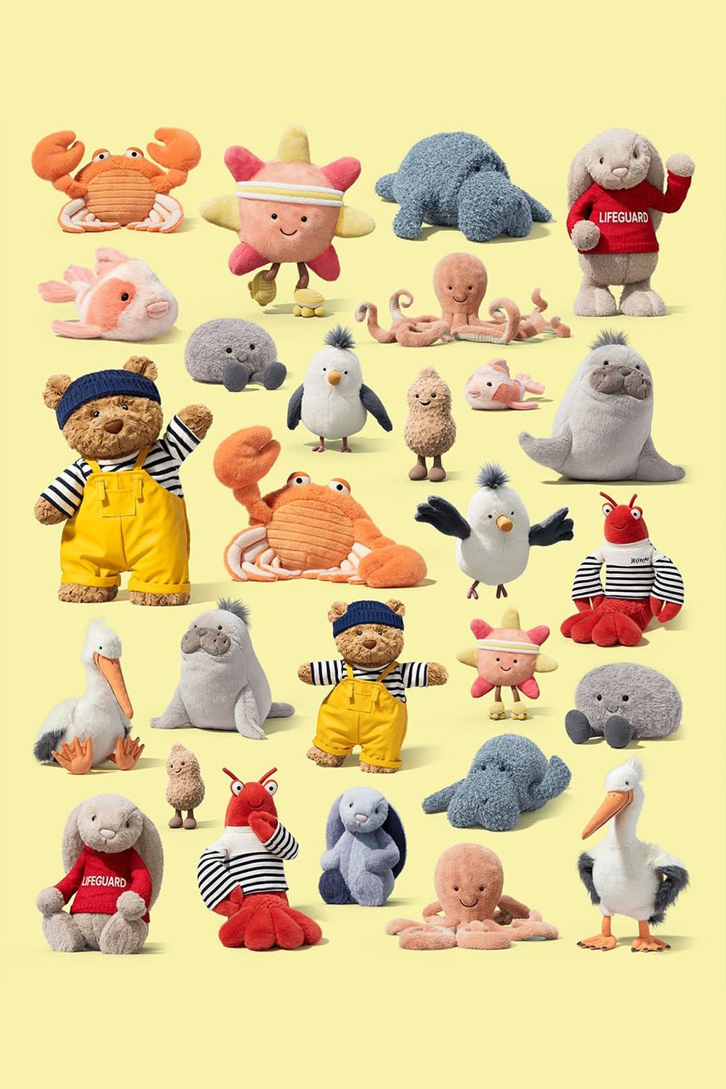 Knuffel Kreeft Larry Lobster Sailor Outfit - 28 cm - Zeedieren Jellycat - In den Olifant