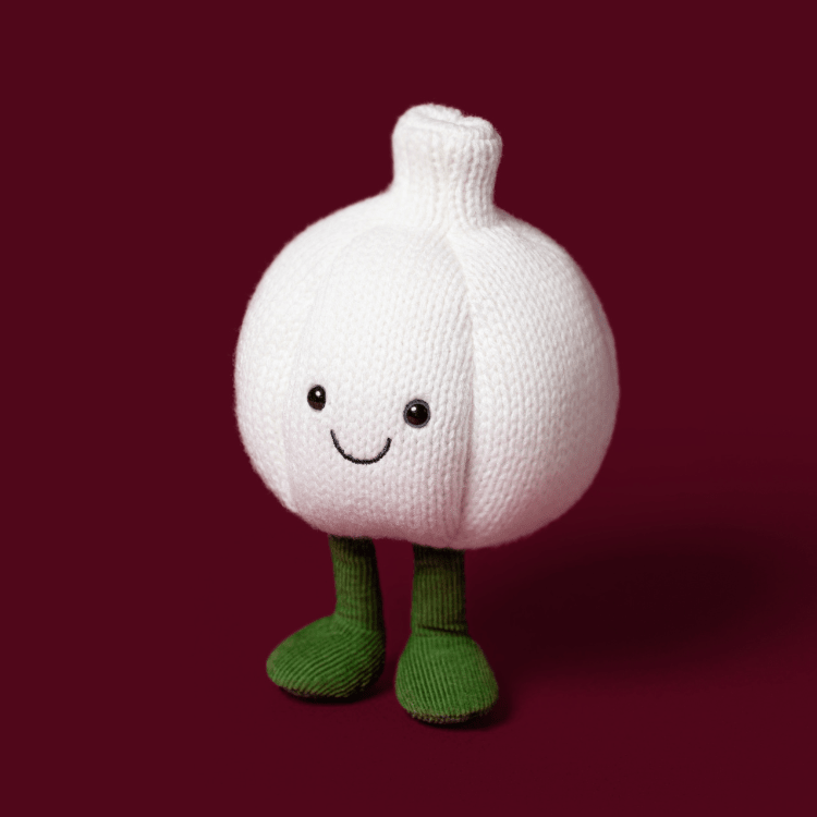Knuffel Look Amuseables Garlic - 15 cm - Groenten, fruit en ander lekkers Jellycat - In den Olifant
