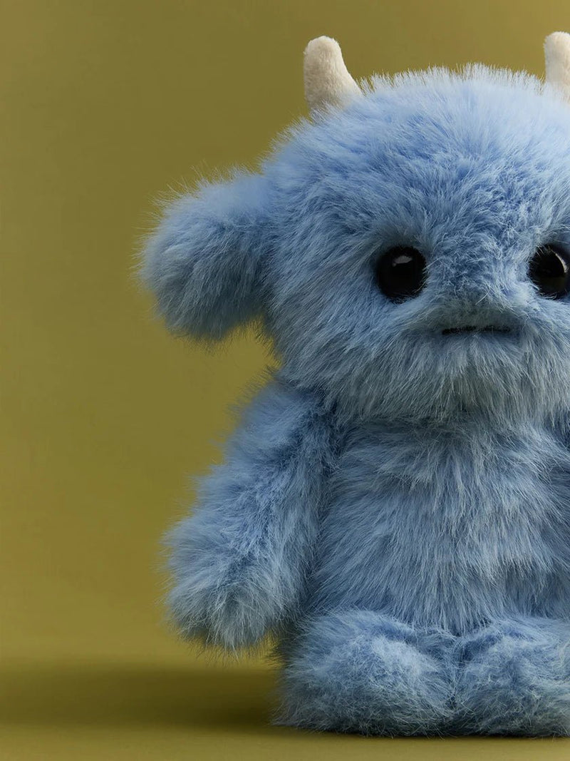 Knuffel Monster Bluemoo ECO Sky Blue - 23 cm - Fantasieknuffels Bon Ton Toys - In den Olifant