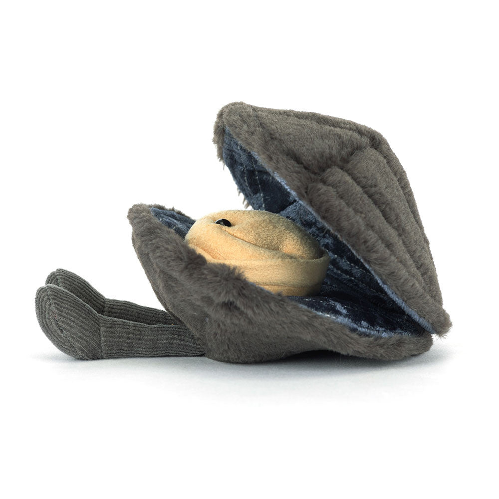 Knuffel Mossel Michelle Mussel - 10 cm - Groenten, fruit en ander lekkers Jellycat - In den Olifant