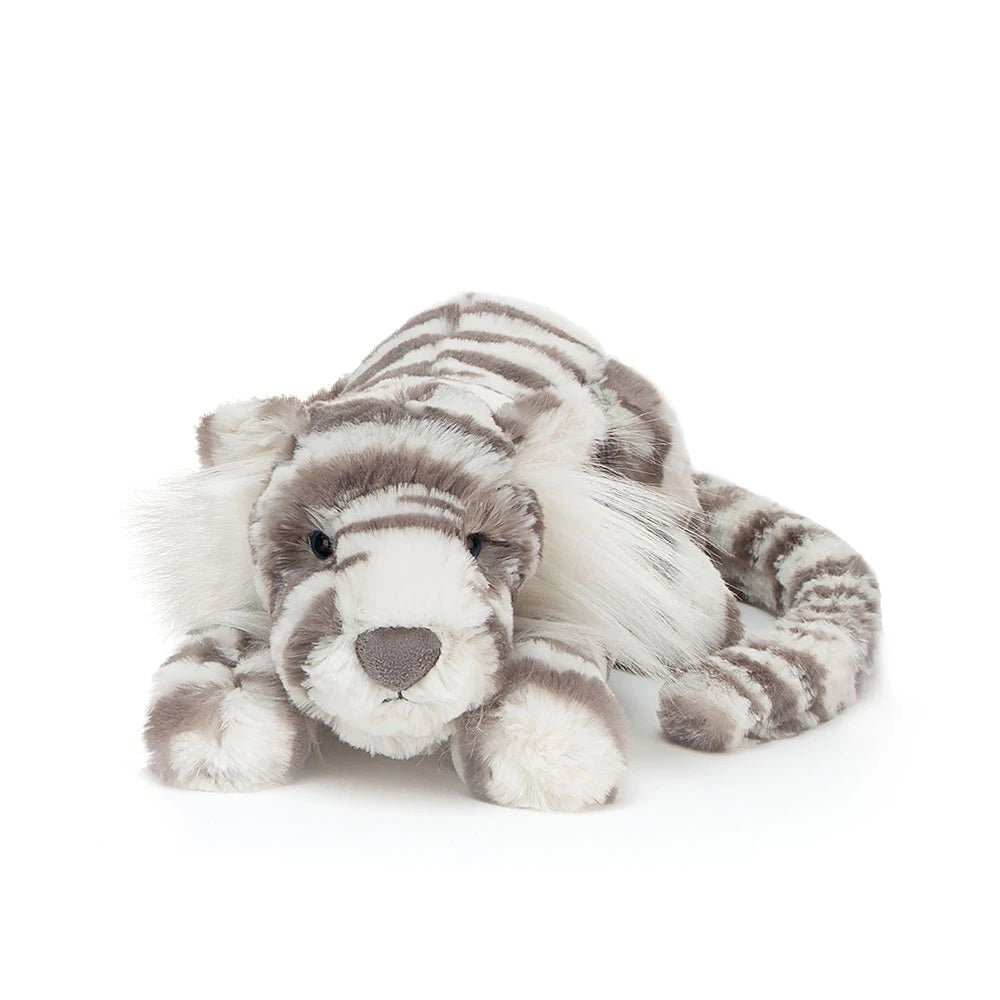Knuffel Sacha Snow Tiger Little - 36 cm - Wilde dieren Jellycat - In den Olifant