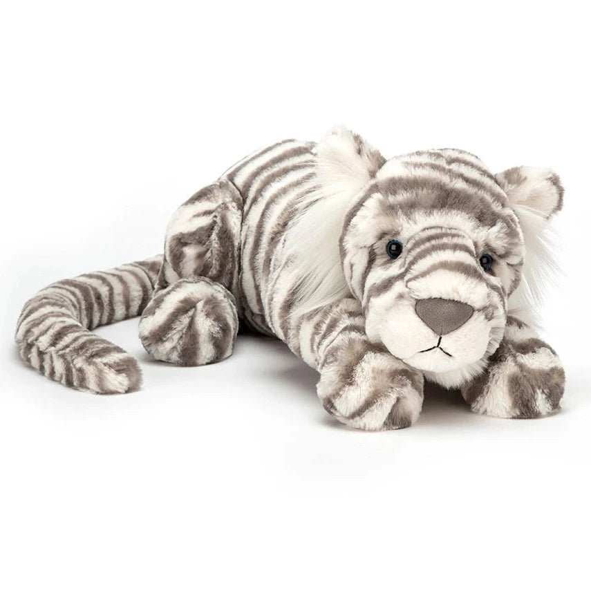 Knuffel Sacha Snow Tiger Little - 36 cm - Wilde dieren Jellycat - In den Olifant