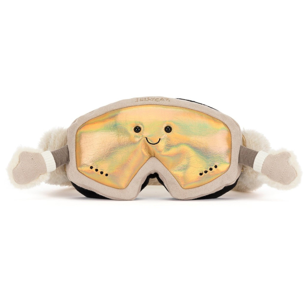 Knuffel Skibril Amuseables Sports Ski Club Goggles - 19 cm - Fantasieknuffels Jellycat - In den Olifant