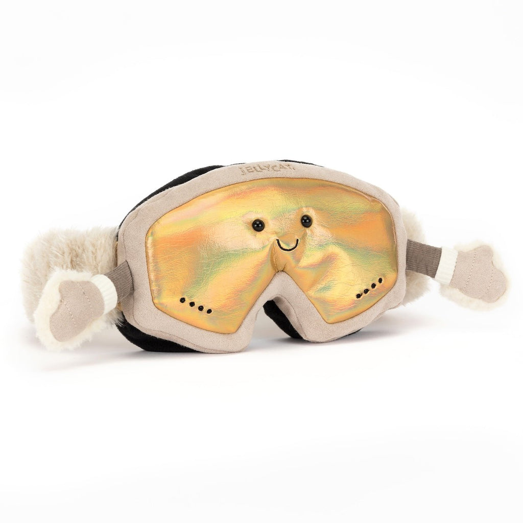 Knuffel Skibril Amuseables Sports Ski Club Goggles - 19 cm - Fantasieknuffels Jellycat - In den Olifant