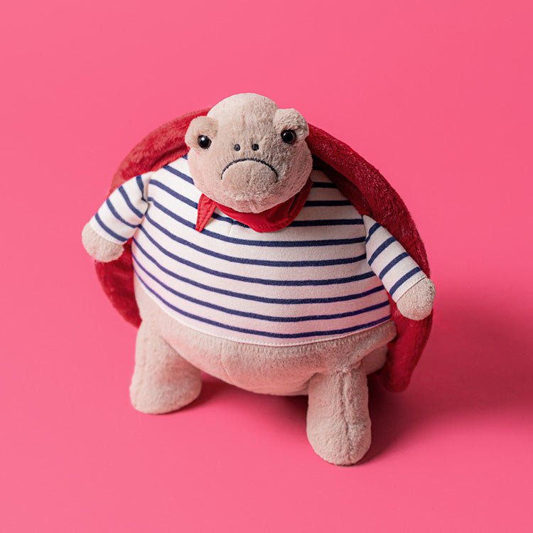 Knuffel Timmy Turtle Romantic Outfit - 21 cm - Wilde dieren Jellycat - In den Olifant
