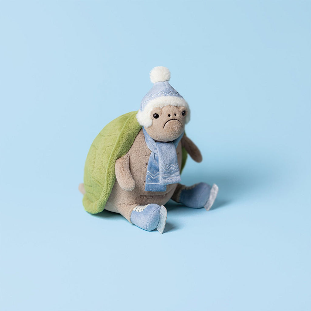 Knuffel Timmy Turtle Skating - 28 cm - Wilde dieren Jellycat - In den Olifant