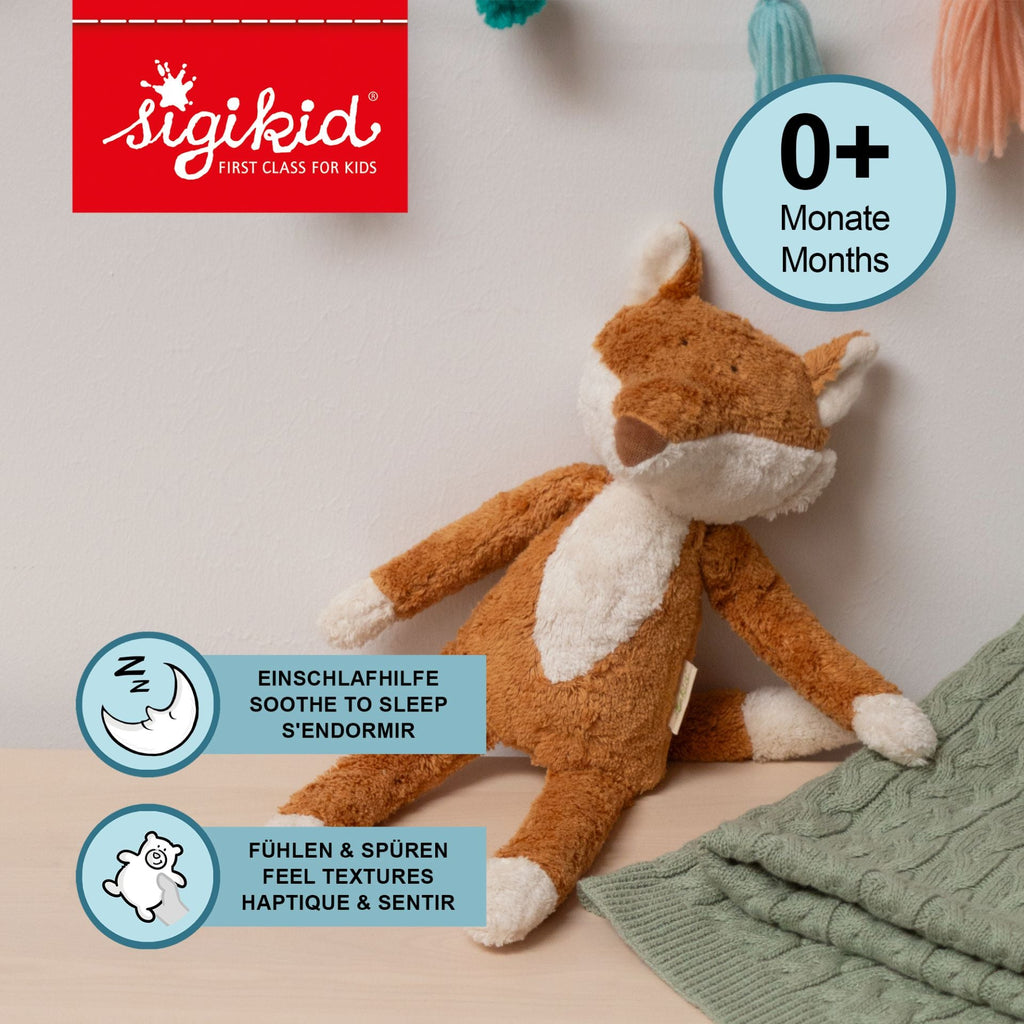 Knuffel Vos Organic Soft Toy Fox - 38 cm - Wilde dieren Sigikid - In den Olifant