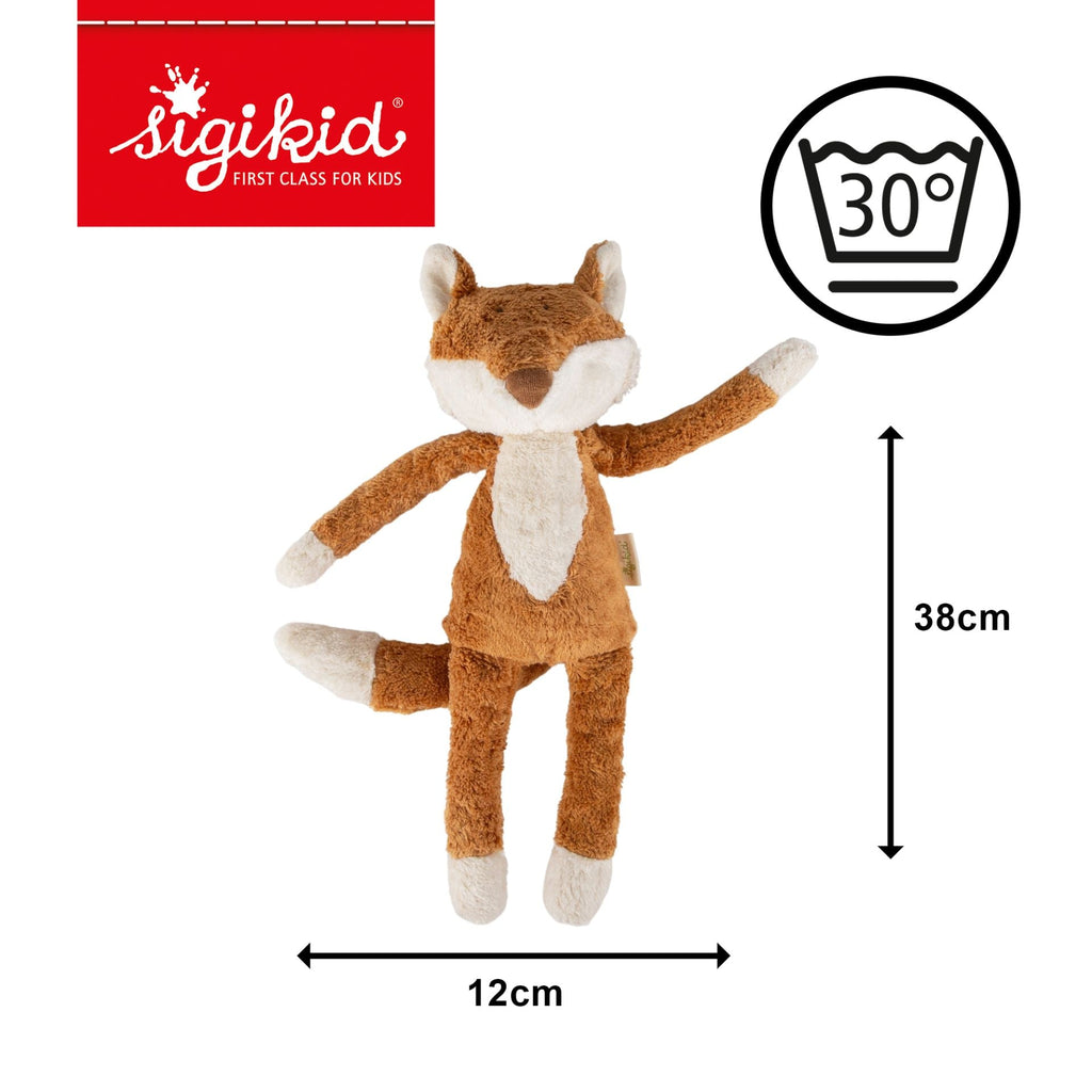 Knuffel Vos Organic Soft Toy Fox - 38 cm - Wilde dieren Sigikid - In den Olifant