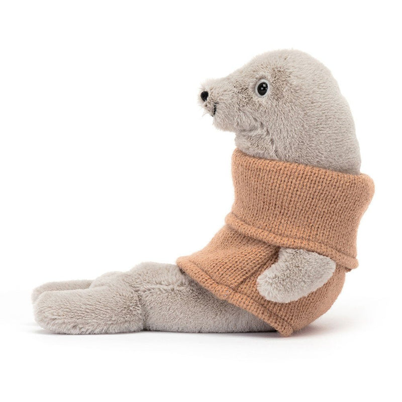 Knuffel Zeehond Cozy Crew Seal - 14 cm - Zeedieren Jellycat - In den Olifant