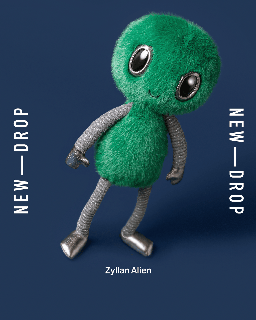 Knuffel Zyllan Alien - 29 cm - Fantasieknuffels Jellycat - In den Olifant