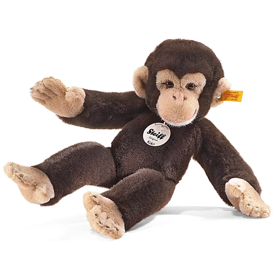 Knuffel Aap Koko Chimpanzee Dark Brown - 35 Cm