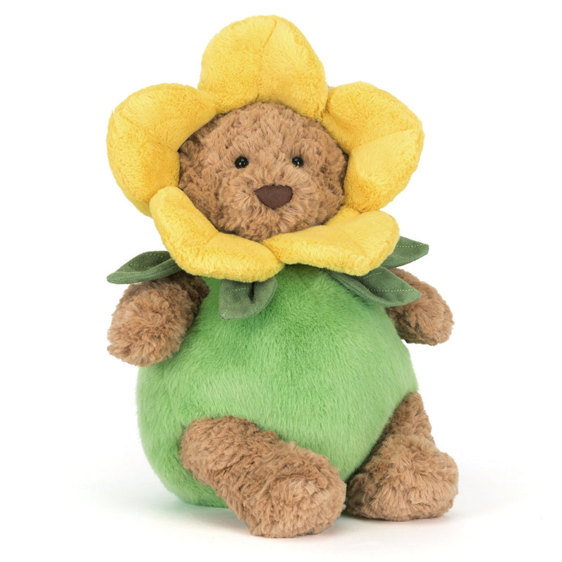 Knuffelbeer Bartholomew Bear Daffodil Outfit - 26 cm - Knuffelberen Jellycat - In den Olifant