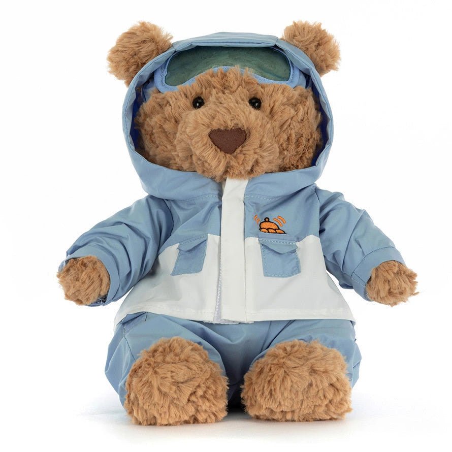 Knuffelbeer Bartholomew Bear Snow Suit - 26 cm - Knuffelberen Jellycat - In den Olifant