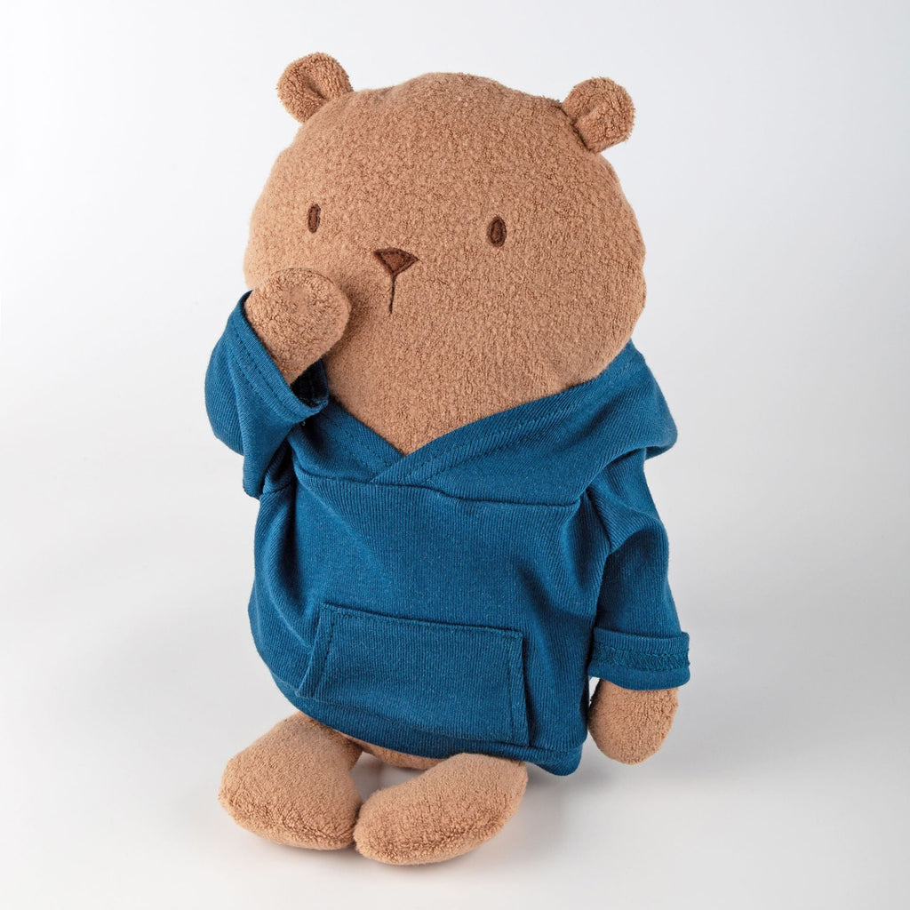 Knuffelbeer Cuddly Friend Mister O'Lui Blue Hoodie - 34 cm - Knuffelberen Sigikid - In den Olifant
